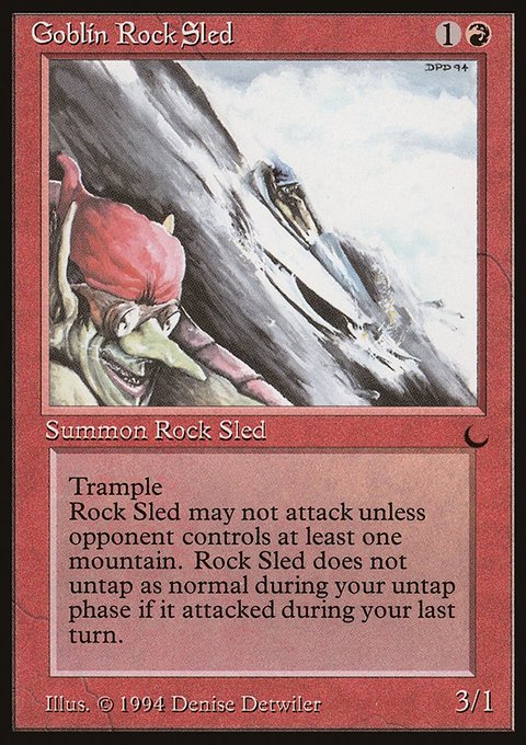 Goblin Rock Sled, The Dark #67, Magic: The Gathering card