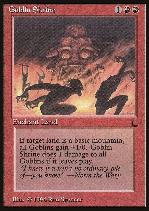 Goblin Shrine, The Dark #68, Magic: The Gathering card