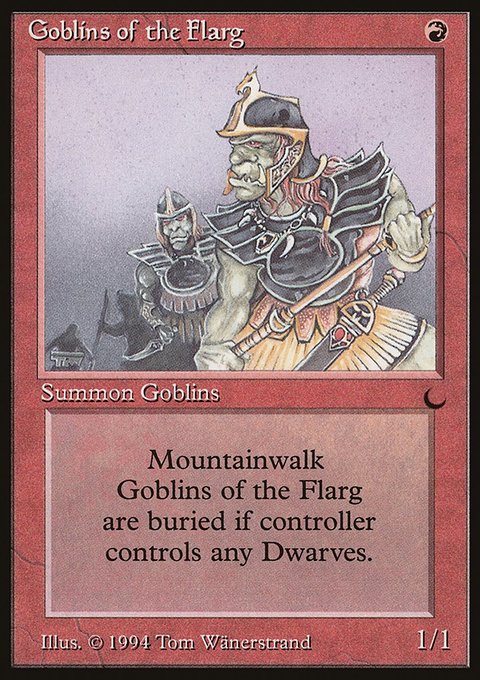 Goblins of the Flarg, The Dark #70, Magic: The Gathering card