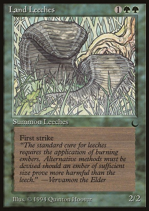 Land Leeches, The Dark #79, Magic: The Gathering card