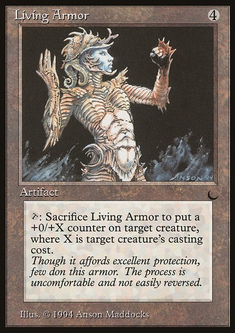 Living Armor, The Dark #104, Magic: The Gathering card