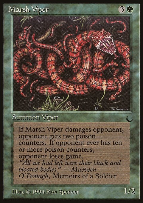 Marsh Viper, The Dark #81, Magic: The Gathering card