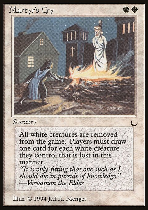 Martyr's Cry, The Dark #12, Magic: The Gathering card