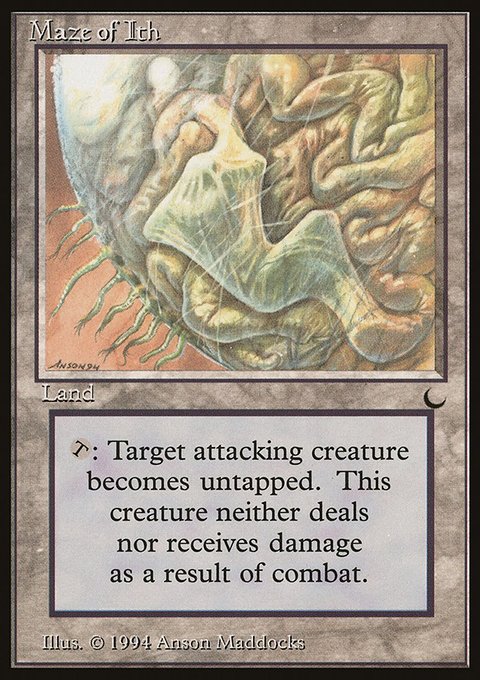 Maze of Ith, The Dark #117, Magic: The Gathering card