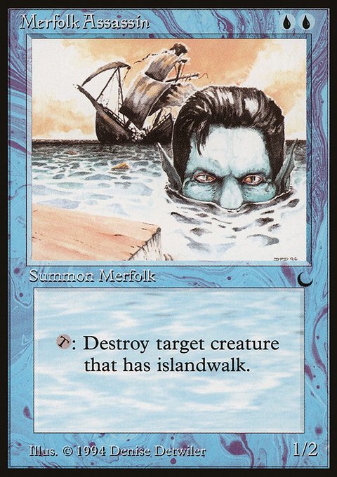 Merfolk Assassin, The Dark #32, Magic: The Gathering card