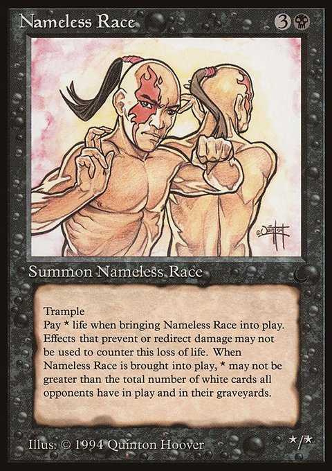 Nameless Race, The Dark #50, Magic: The Gathering card