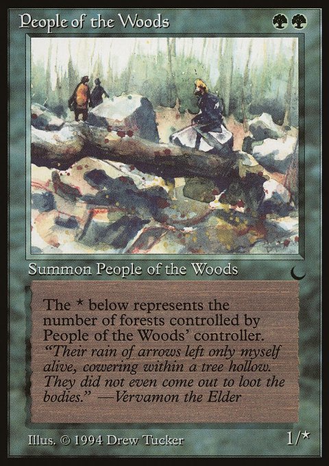 People of the Woods, The Dark #83, Magic: The Gathering card