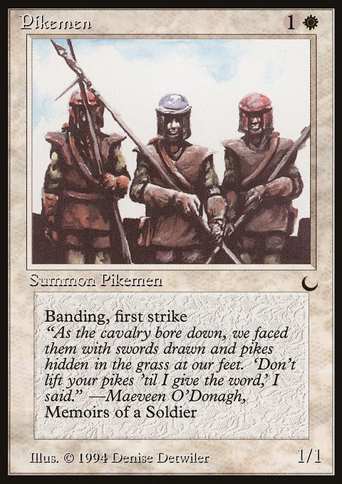 Pikemen, The Dark #15, Magic: The Gathering card
