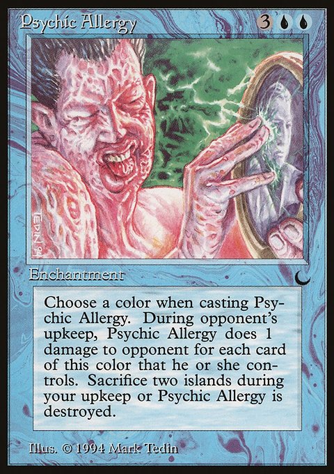 Psychic Allergy, The Dark #34, Magic: The Gathering card