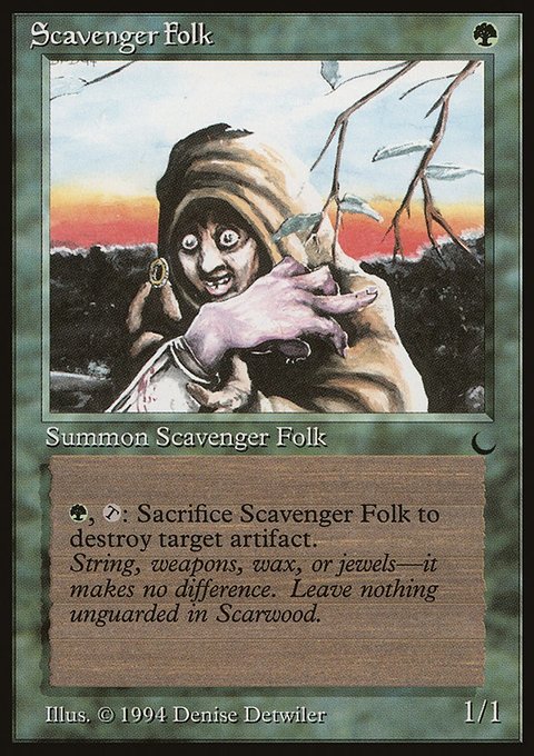 Scavenger Folk, The Dark #87, Magic: The Gathering card