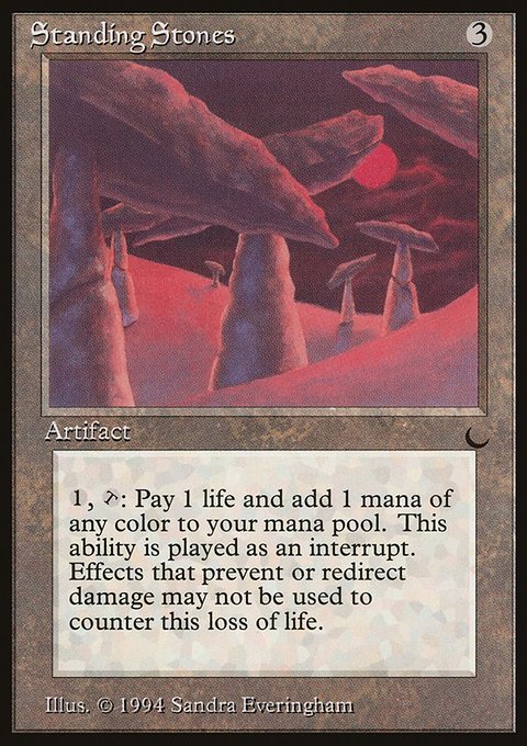 Standing Stones, The Dark #110, Magic: The Gathering card