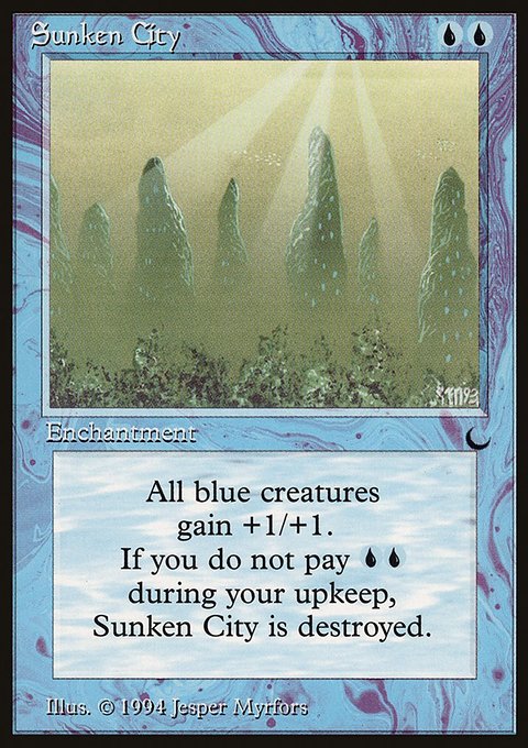Sunken City, The Dark #36, Magic: The Gathering card