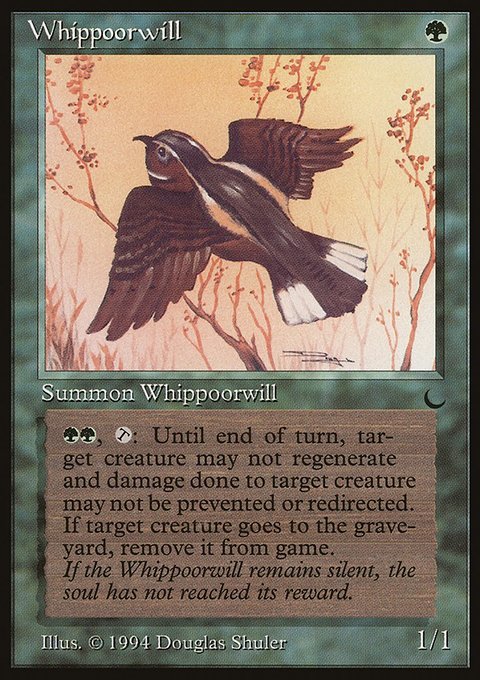 Whippoorwill, The Dark #91, Magic: The Gathering card