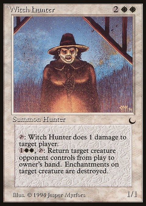 Witch Hunter, The Dark #19, Magic: The Gathering card
