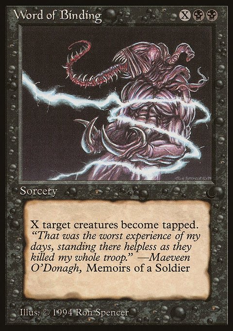 Word of Binding, The Dark #55, Magic: The Gathering card