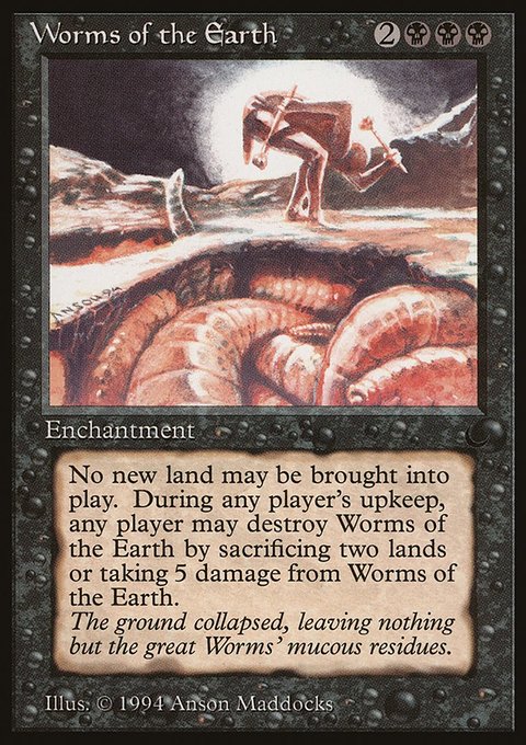 Worms of the Earth, The Dark #56, Magic: The Gathering card