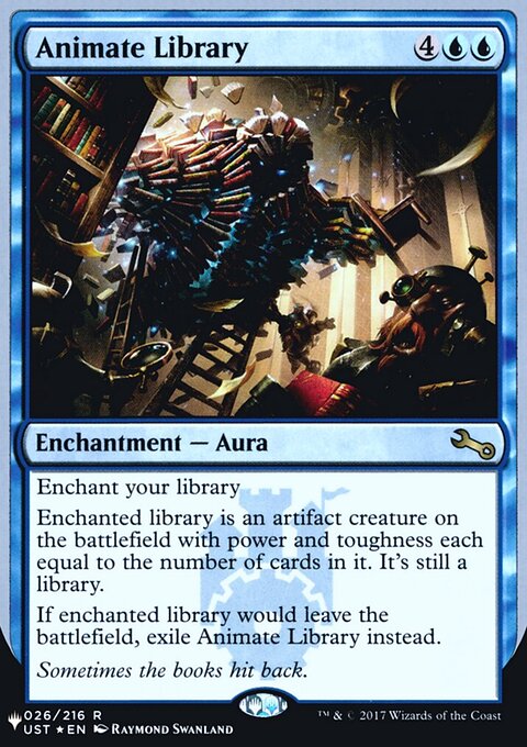 Animate Library, The List (Unfinity Foil Edition) #11, Magic: The Gathering card