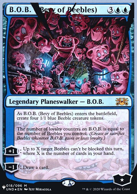 B.O.B. (Bevy of Beebles), The List (Unfinity Foil Edition) #13, Magic: The Gathering card