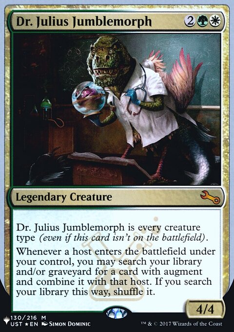 Dr. Julius Jumblemorph, The List (Unfinity Foil Edition) #46, Magic: The Gathering card