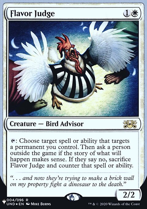 Flavor Judge, The List (Unfinity Foil Edition) #3, Magic: The Gathering card