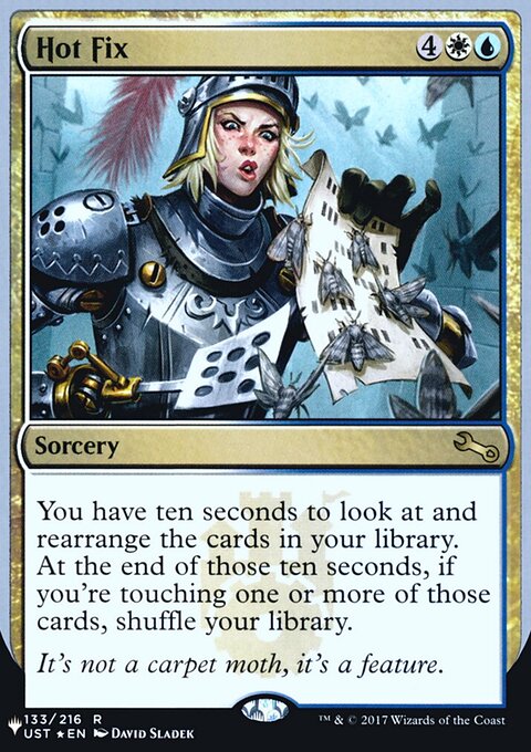 Hot Fix, The List (Unfinity Foil Edition) #49, Magic: The Gathering card