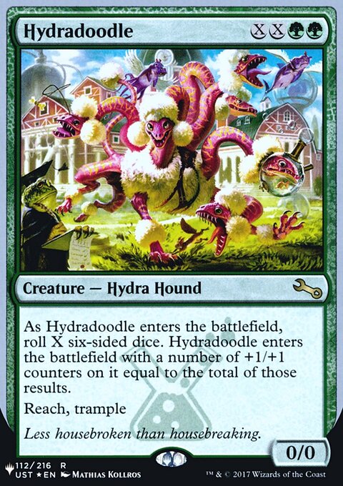 Hydradoodle, The List (Unfinity Foil Edition) #36, Magic: The Gathering card