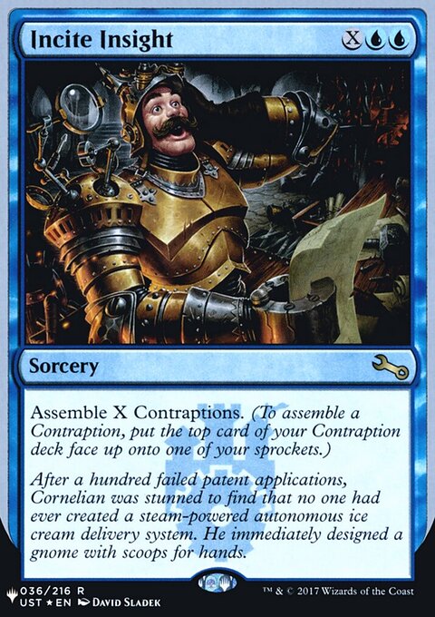 Incite Insight, The List (Unfinity Foil Edition) #16, Magic: The Gathering card