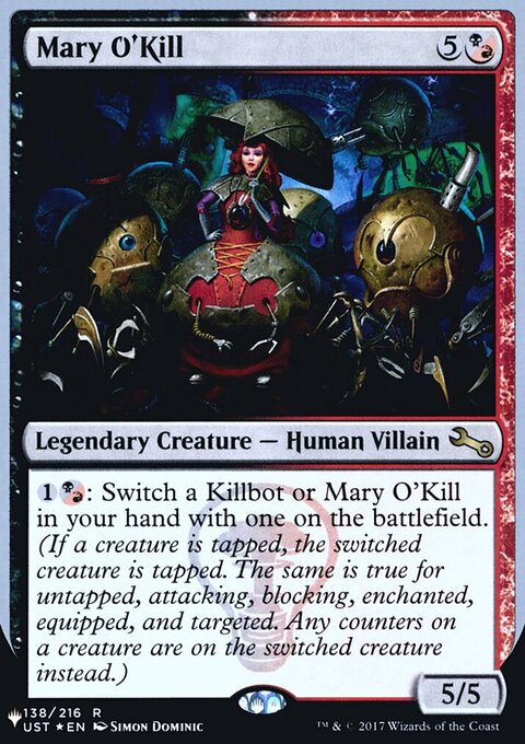 Mary O'Kill, The List (Unfinity Foil Edition) #50, Magic: The Gathering card