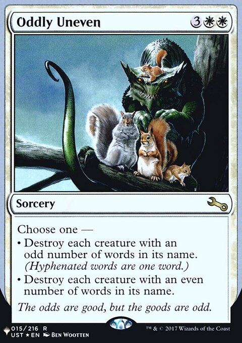 Oddly Uneven, The List (Unfinity Foil Edition) #6, Magic: The Gathering card