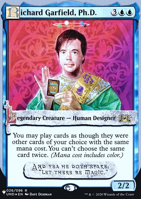 Richard Garfield, Ph.D., The List (Unfinity Foil Edition) #17, Magic: The Gathering card