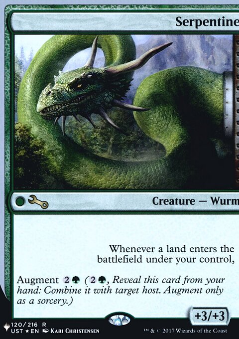 Serpentine, The List (Unfinity Foil Edition) #41, Magic: The Gathering card
