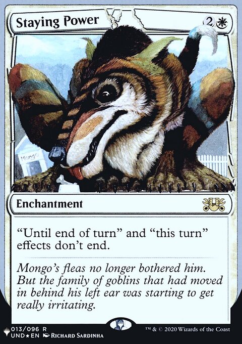 Staying Power, The List (Unfinity Foil Edition) #8, Magic: The Gathering card