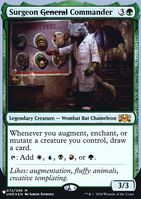 Surgeon General Commander, The List (Unfinity Foil Edition) #42, Magic: The Gathering card