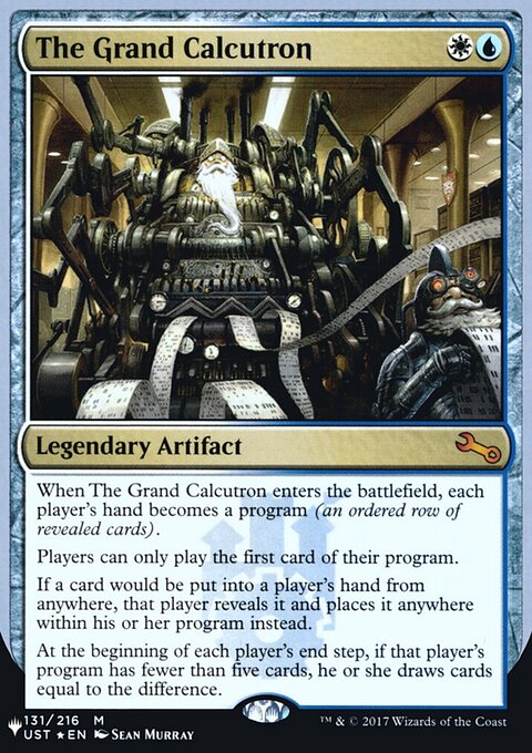 The Grand Calcutron, The List (Unfinity Foil Edition) #47, Magic: The Gathering card
