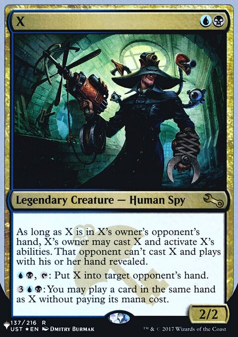 X, The List (Unfinity Foil Edition) #53, Magic: The Gathering card