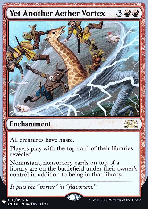Yet Another Aether Vortex, The List (Unfinity Foil Edition) #32, Magic: The Gathering card