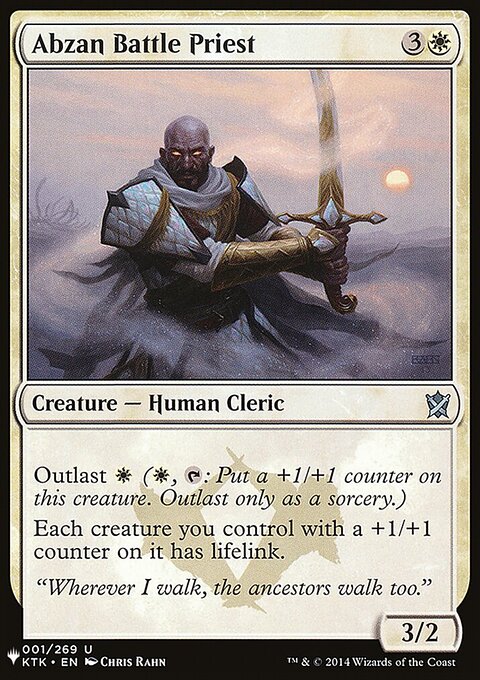 Abzan Battle Priest, The List #KTK-1, Magic: The Gathering card