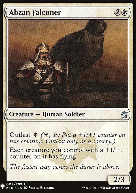Abzan Falconer, The List #KTK-2, Magic: The Gathering card
