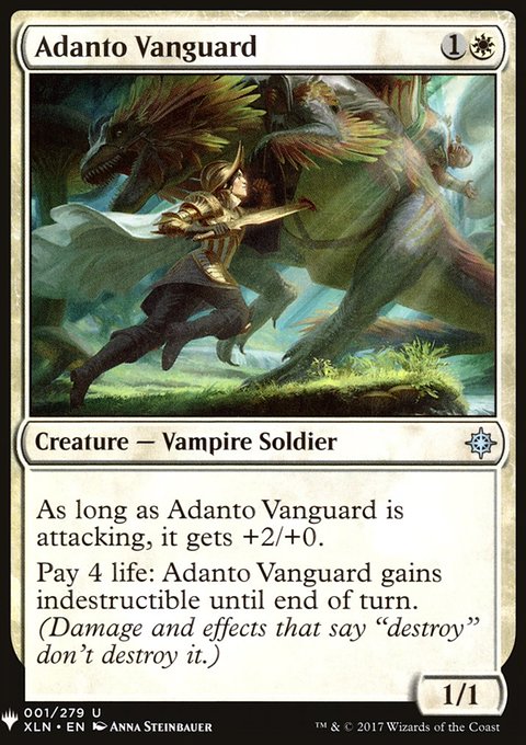 Adanto Vanguard, The List #XLN-1, Magic: The Gathering card