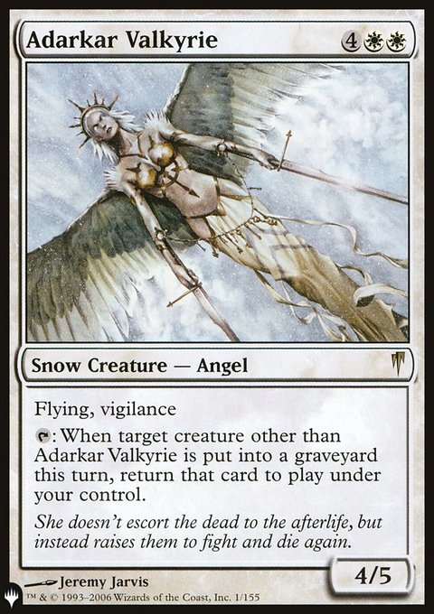Adarkar Valkyrie, The List #CSP-1, Magic: The Gathering card