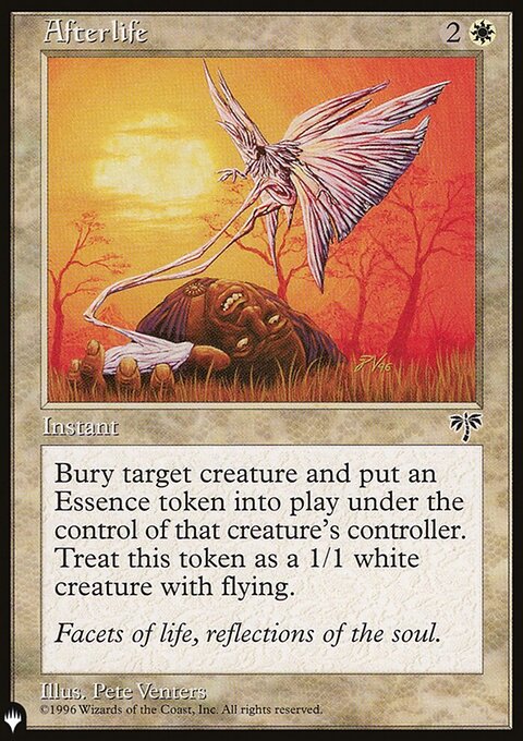 Afterlife, The List #MIR-1, Magic: The Gathering card