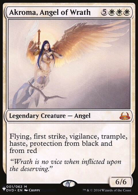 Akroma, Angel of Wrath, The List #DVD-1, Magic: The Gathering card