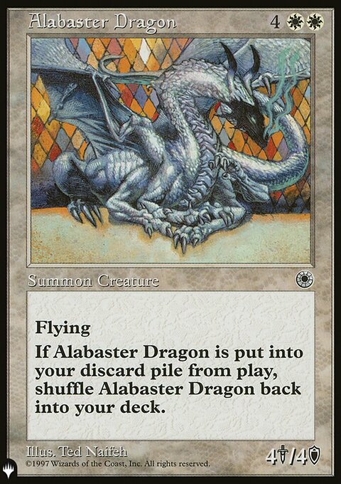 Alabaster Dragon, The List #POR-1, Magic: The Gathering card