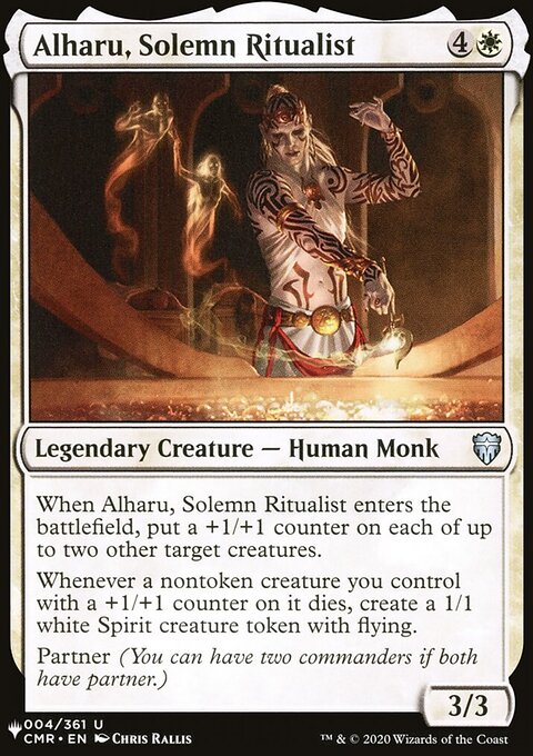 Alharu, Solemn Ritualist, The List #CMR-4, Magic: The Gathering card