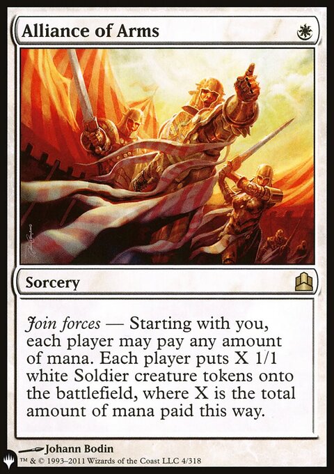 Alliance of Arms, The List #CMD-4, Magic: The Gathering card