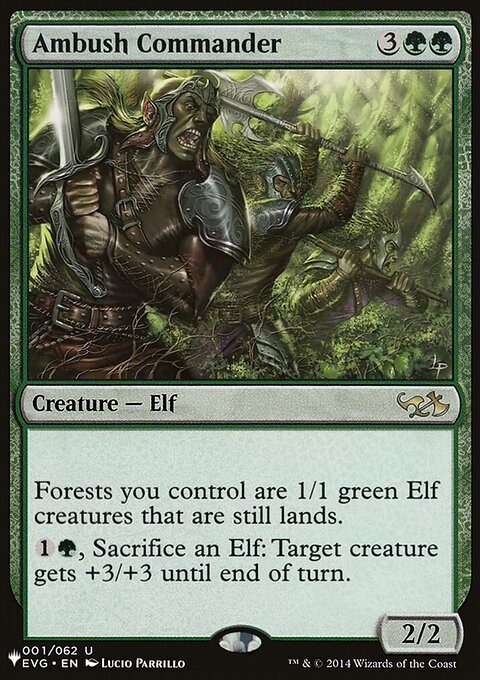 Ambush Commander, The List #EVG-1, Magic: The Gathering card