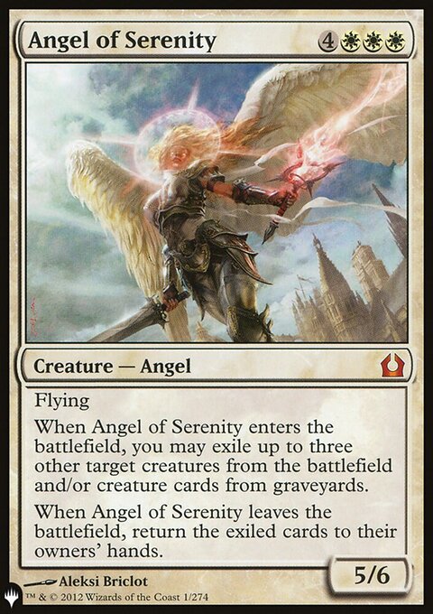 Angel of Serenity, The List #RTR-1, Magic: The Gathering card