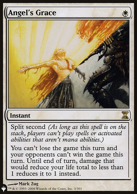 Angel's Grace, The List #TSP-3, Magic: The Gathering card