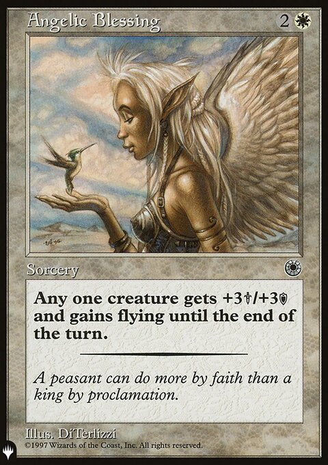 Angelic Blessing, The List #POR-2, Magic: The Gathering card