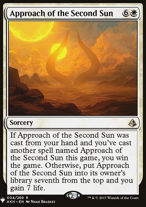 Approach of the Second Sun, The List #AKH-4, Magic: The Gathering card